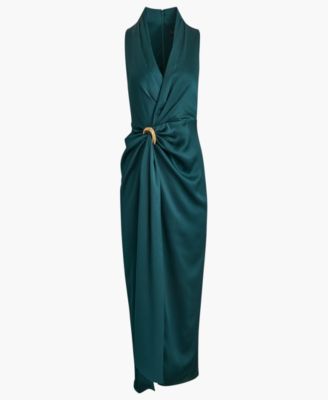 Petite Surplice V-Neck Sleeveless Side Slit Gown thumbnail 6