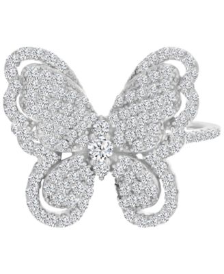 14k Gold-Plated Butterfly Statement Ring