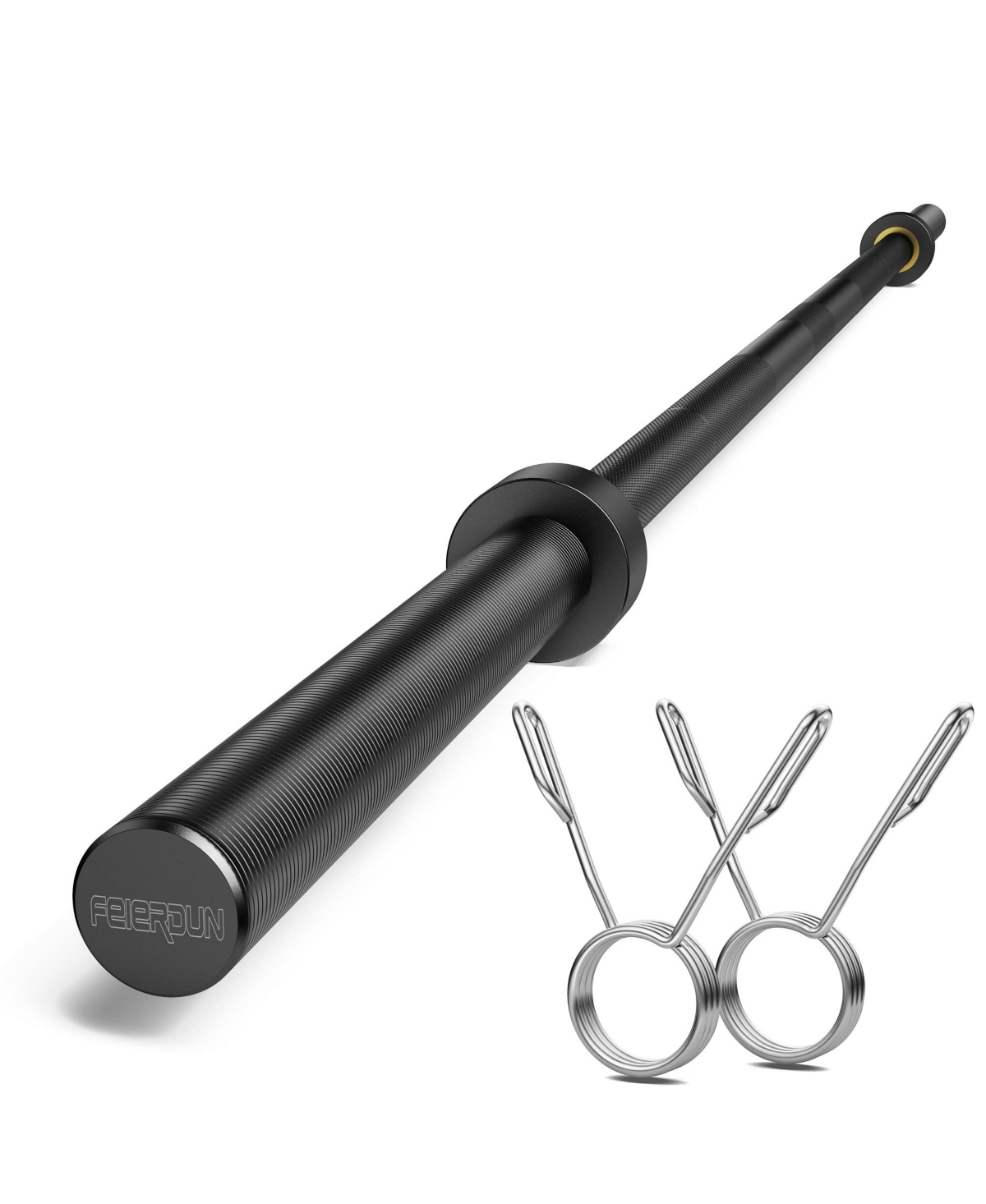 Fed Fitness Feierdun Olympic Barbell 1900LBS Strength Training Bar for Weight lifting Alloy Steel Center knurl Suitable for Plates