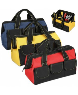 Heavy-Duty Tool Bag with Waterproof Hard Base – Suitable for Electricians Carpenters and Technicians
