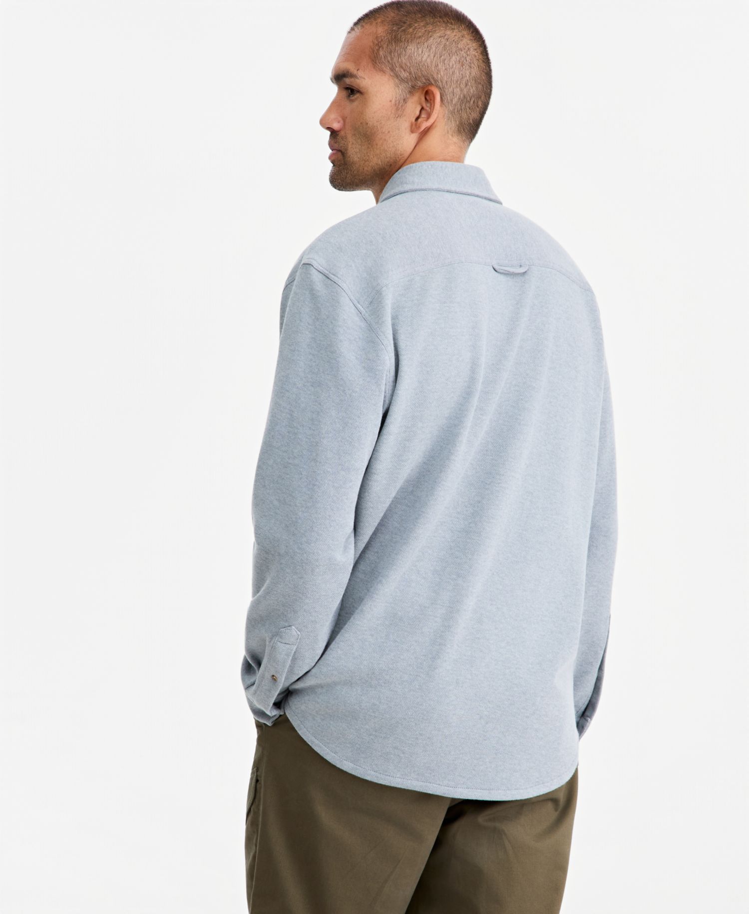 Men's Heather-Knit Long-Sleeve Shirt