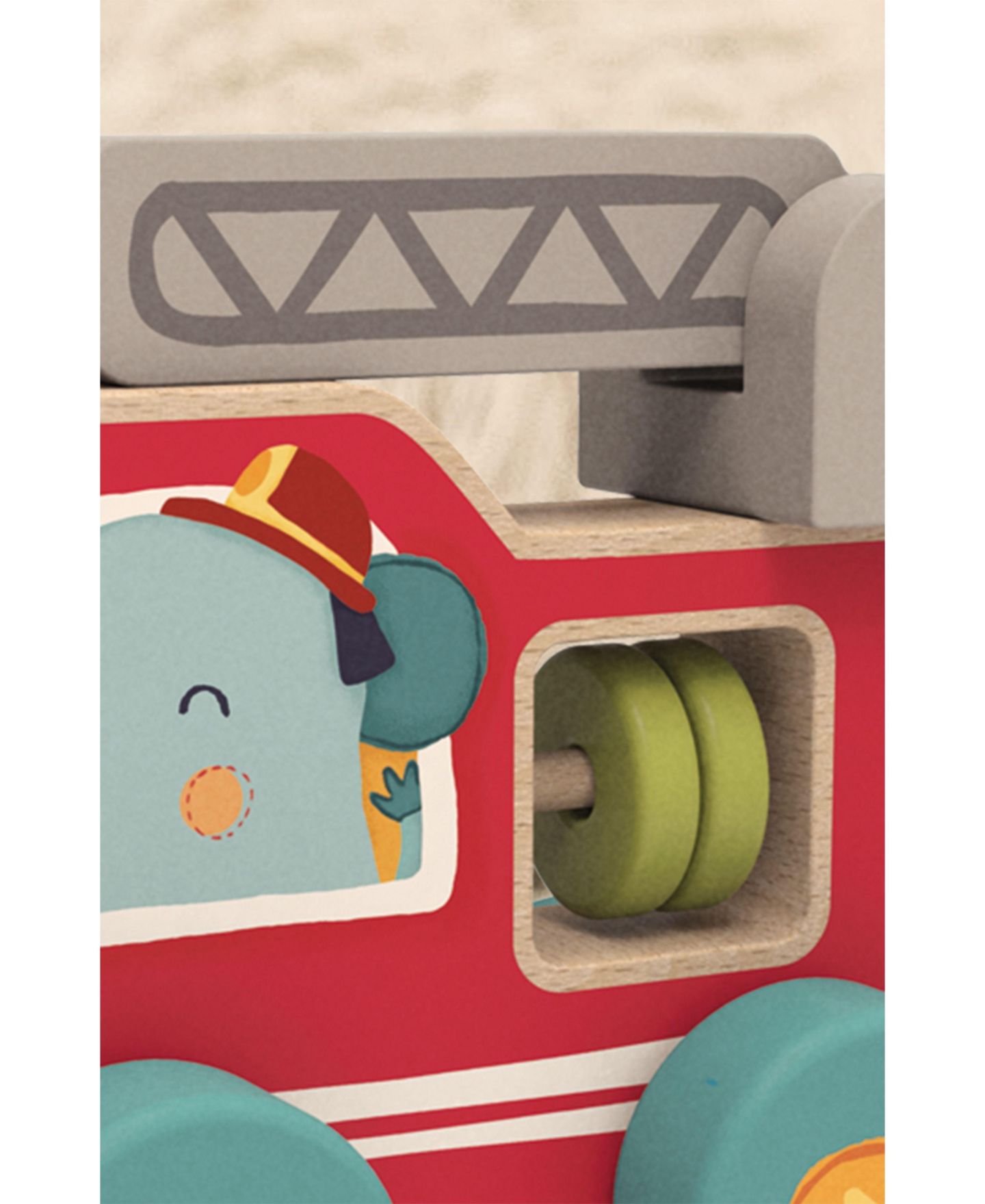Детская игрушка Bababoo and friends Elephant Lolo Fire Truck My First Car, цвет: Open Miscellaneous — фото 4