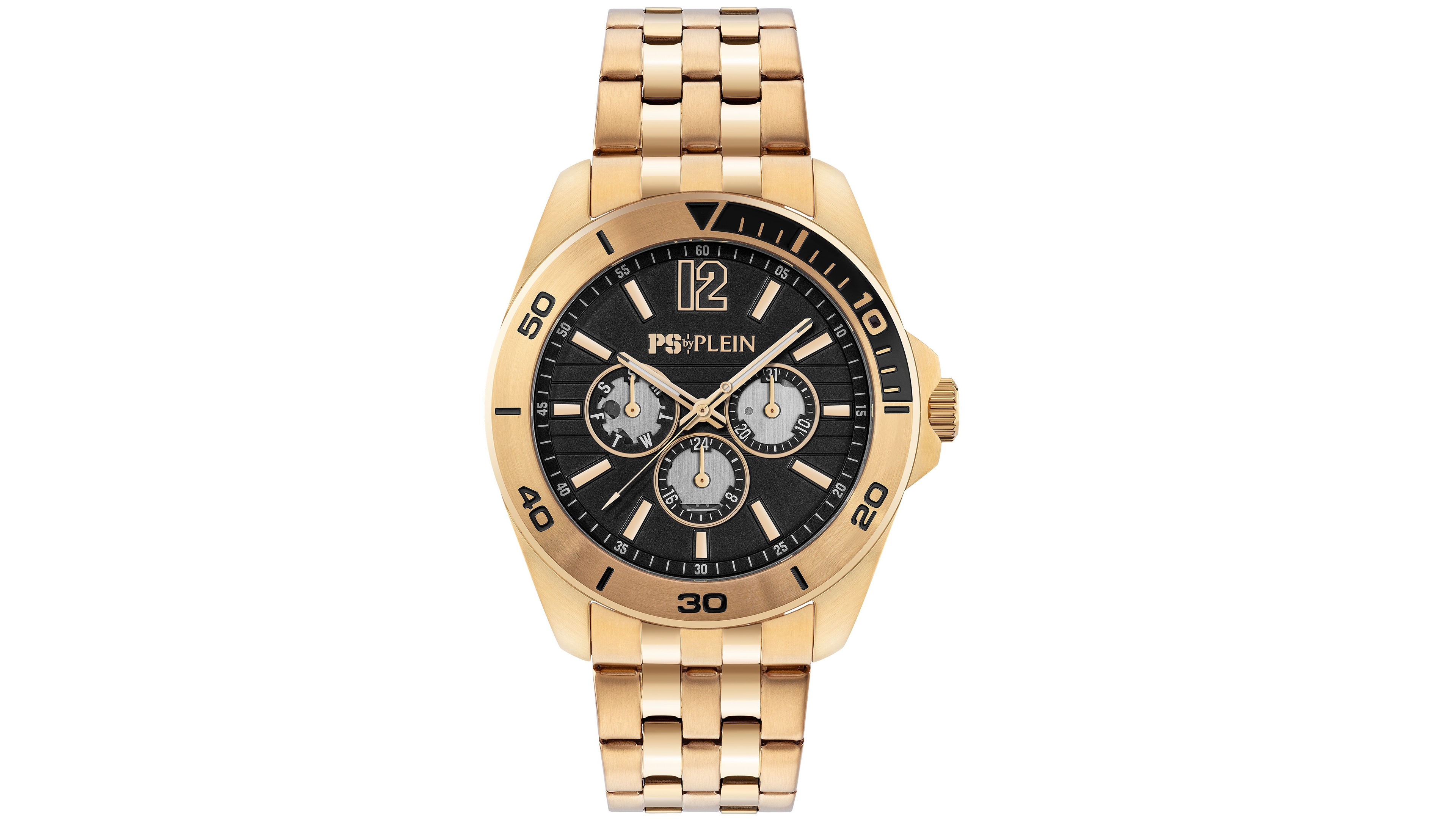 Plein Sport Nitro Xtreme Men's Quartz Round Ip Two-Tone Case Watch 43mm