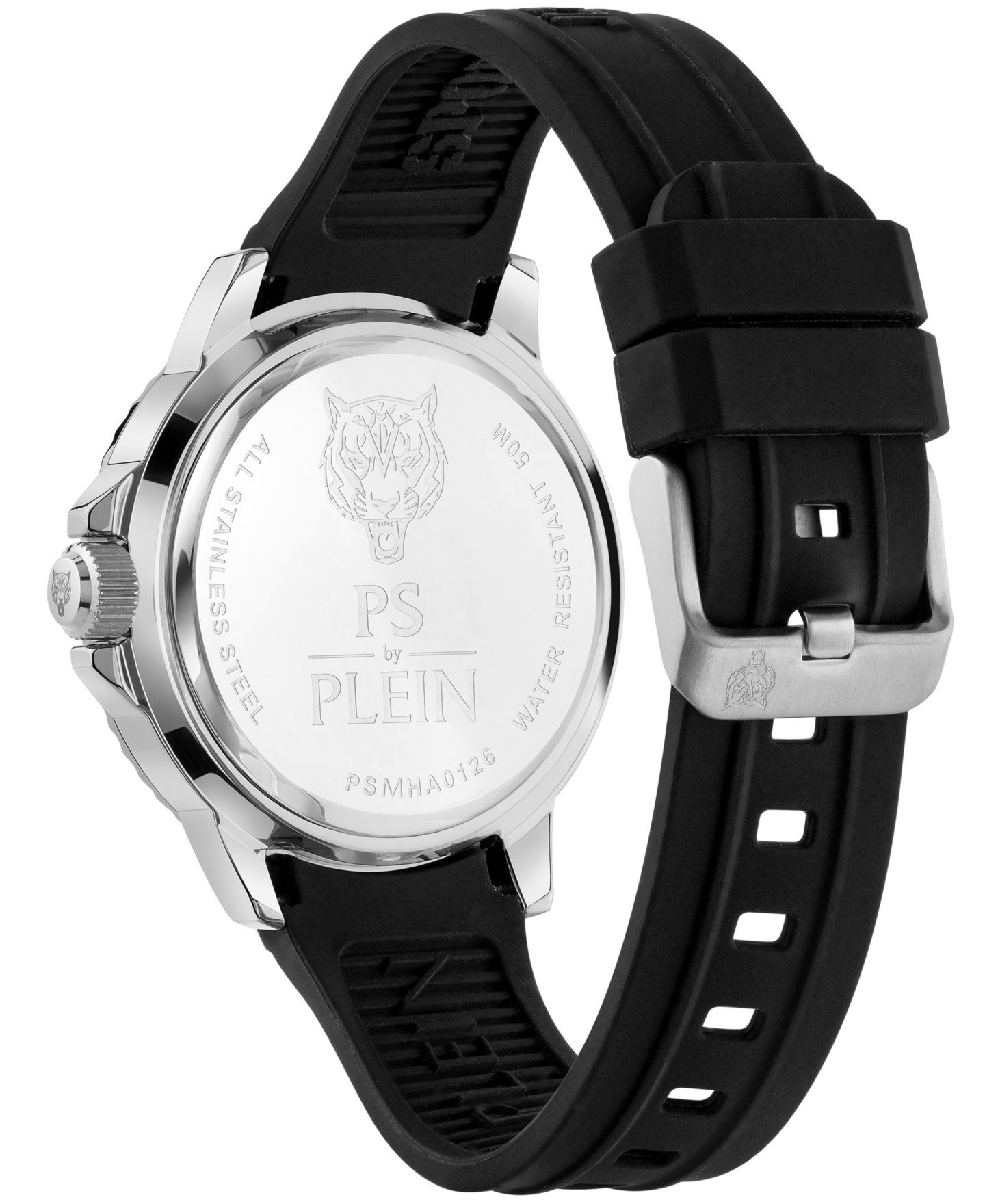 Мужские часы Plein Sport Chrome Surfer Quartz Round Silver Stainless Steel Case 43mm — фото 2