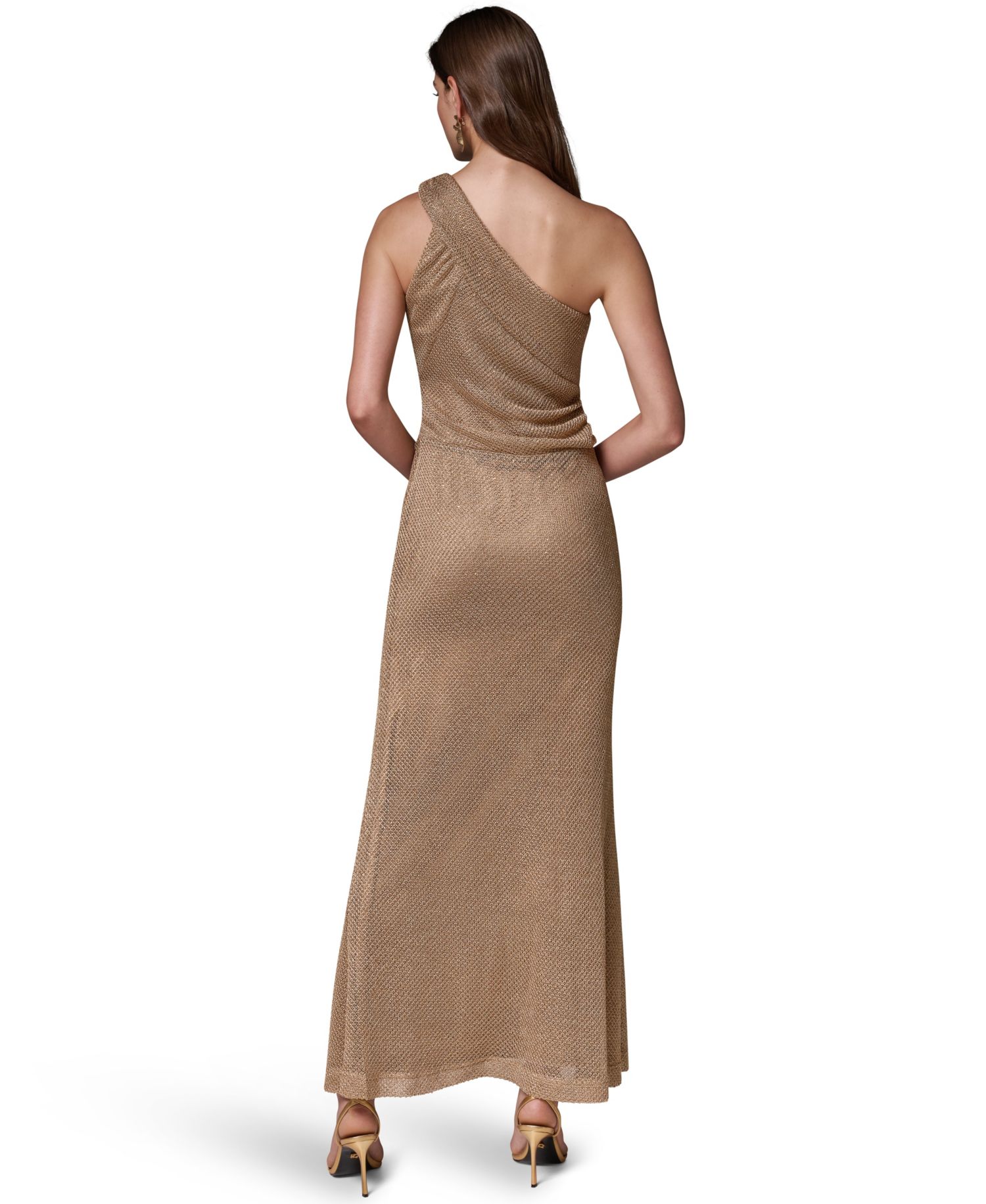 Women's One-Shoulder Side-Slit Gown
