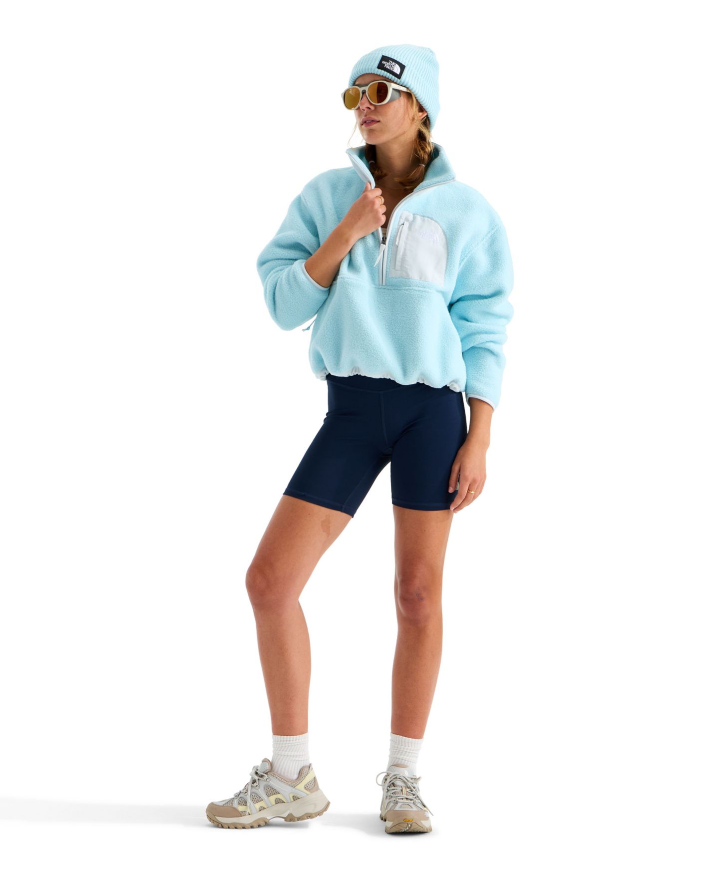 Женская куртка The North Face Yumiori Off-Peak Half-Zip, цвет: Жемчужный каменный — фото 2