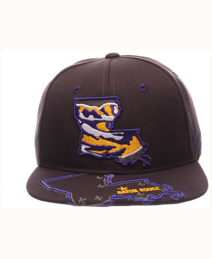 Zephyr LSU Tigers Stateline Snapback Cap Macy's