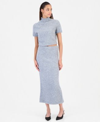 Women's Sweater-Knit High-Waisted Maxi Skirt