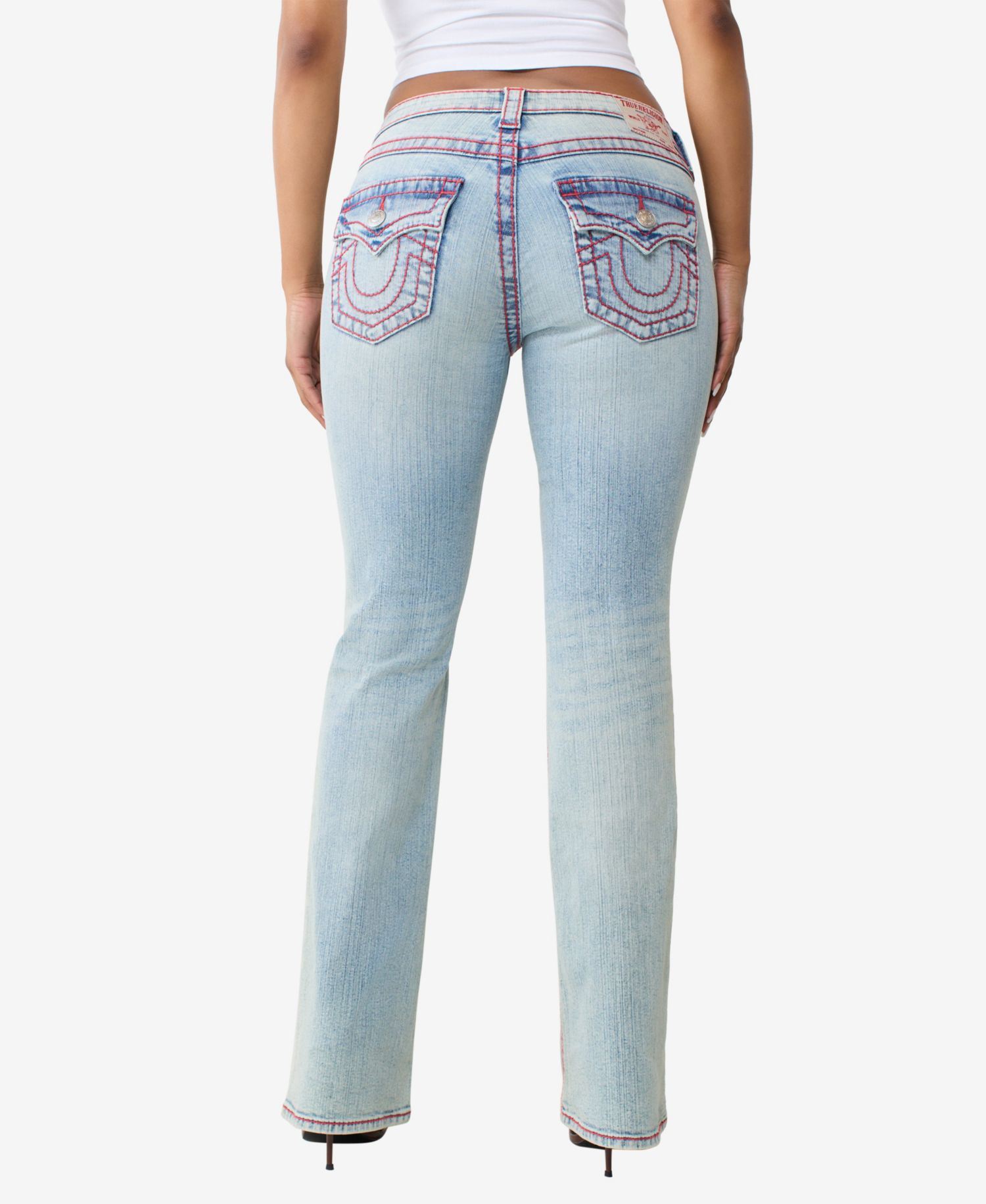 Women's Becca Low-Rise Light-Wash Bootcut Jeans