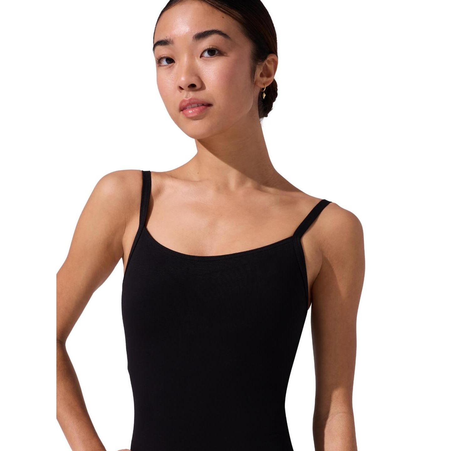 Женский топ Capezio Camisole Leotard w/ BraTek, цвет: Чёрный — фото 3