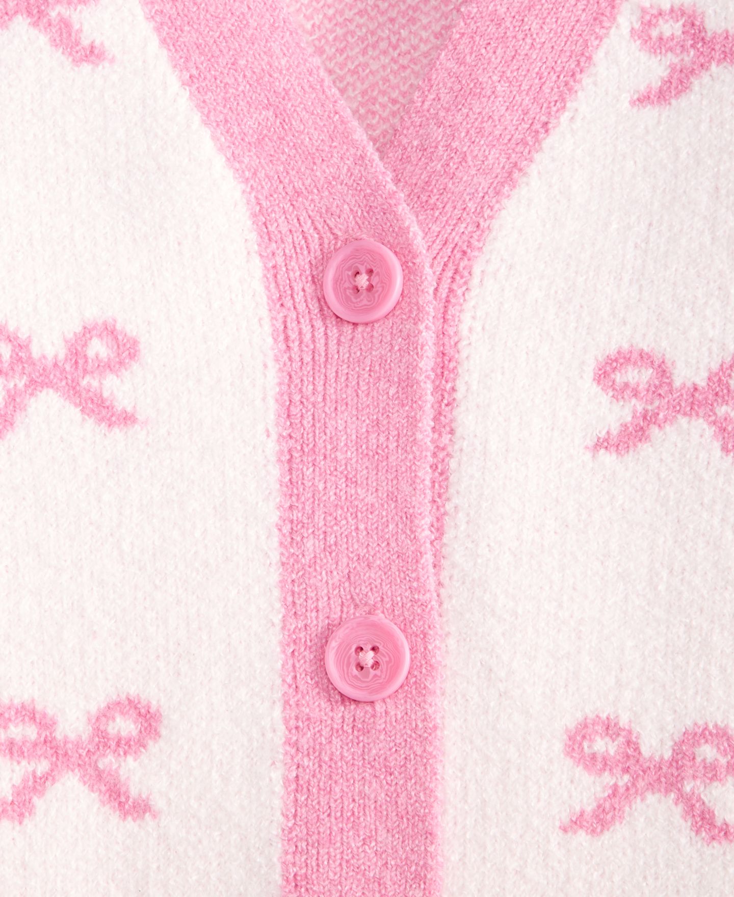 Кардиган Epic Threads Bow Pattern Long-Sleeve для девочек, цвет: Angel Whit — фото 2