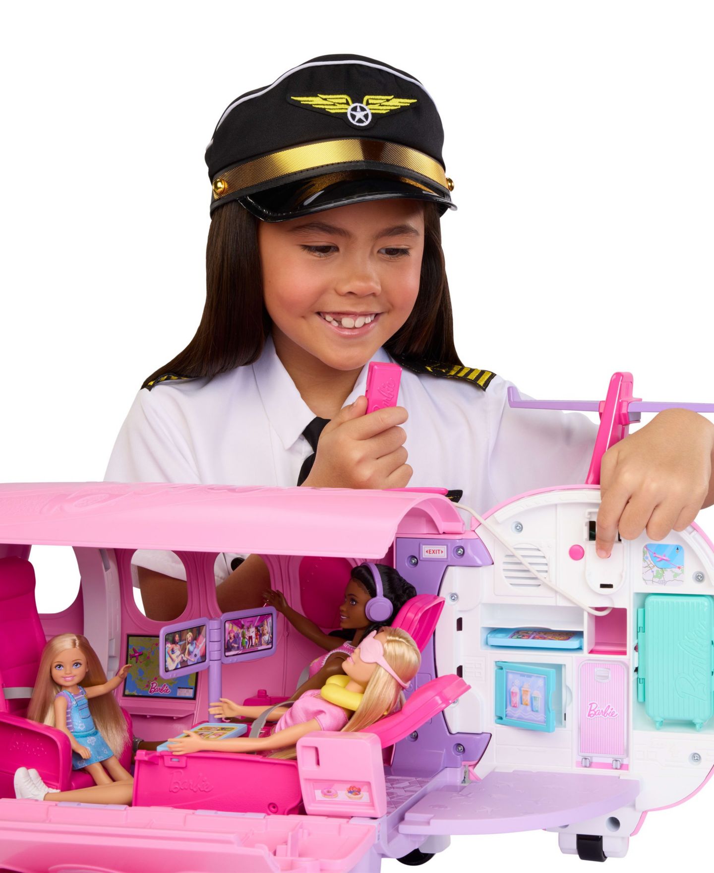 Детский игровой набор Barbie Dream Plane 15-Piece Airplane Playset with Working Microphone — фото 6