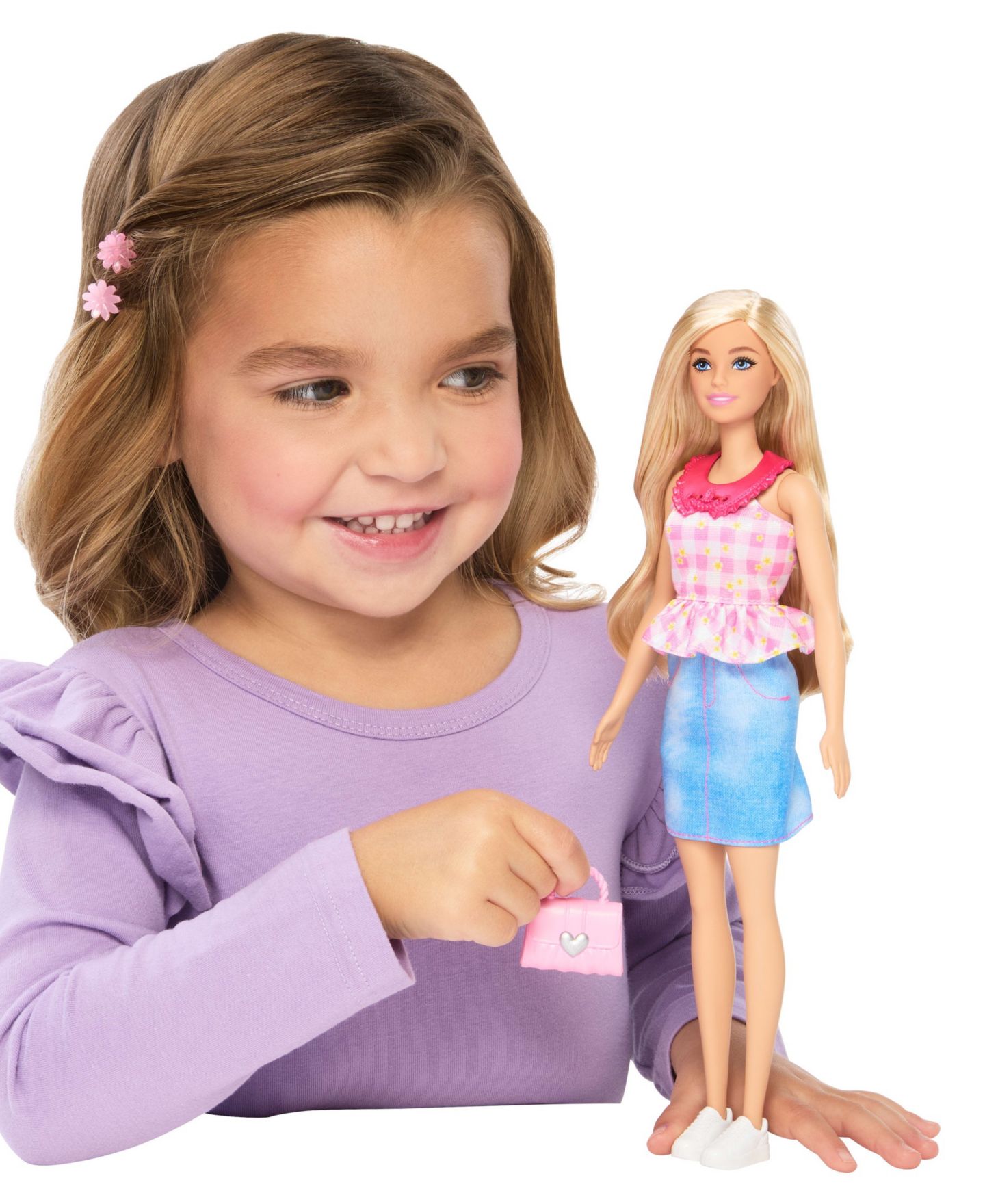 Детская кукла Barbie Easy to Dress 12.75" Brushable Blonde-Hair Fashion Doll with Snap-On Fashions — фото 5