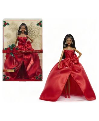 2026 Holiday 13" Collectible Dark Brown Hair Fashion Doll