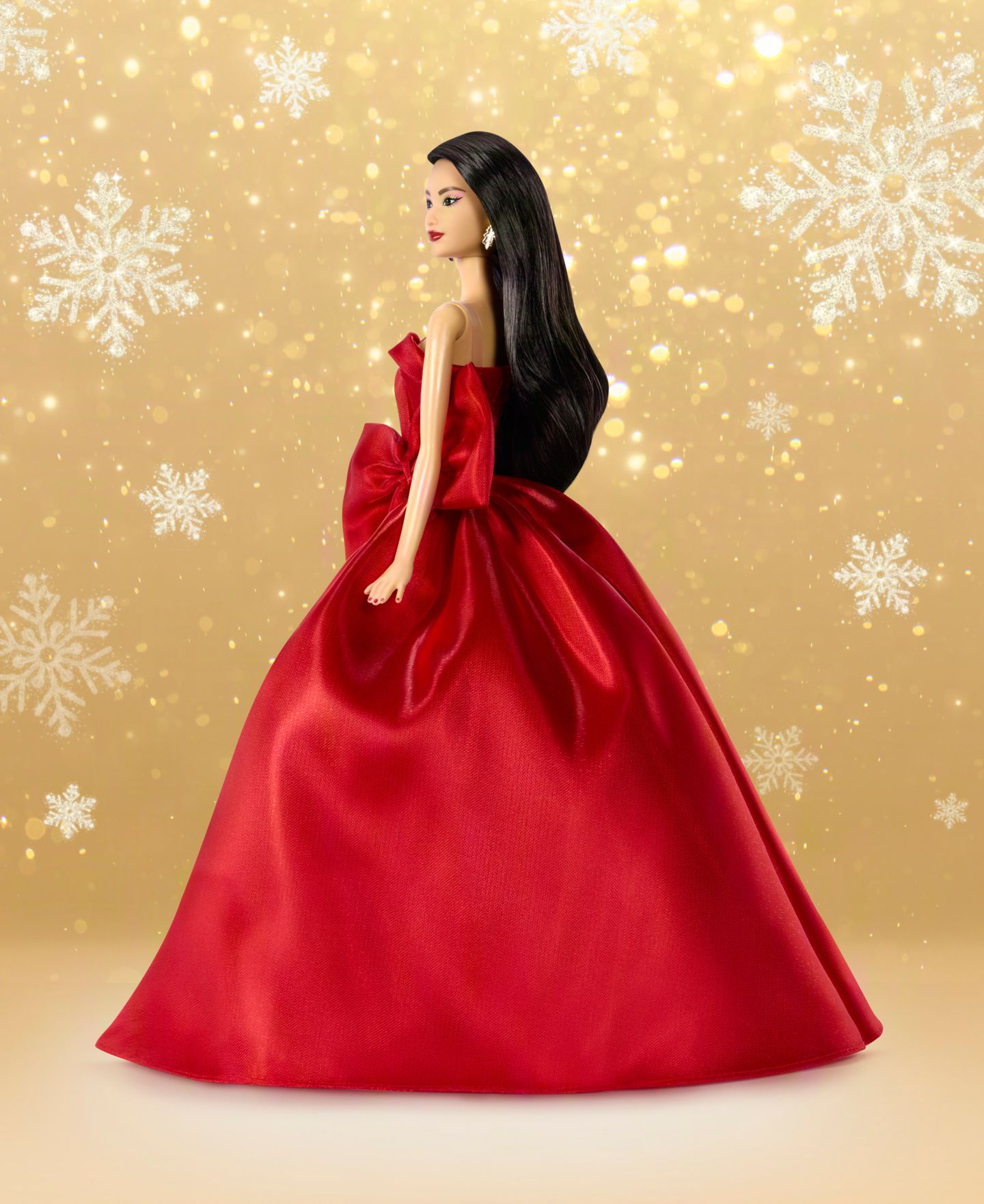 Детская кукла Barbie 2026 Holiday 13" Collectible Black Hair Fashion Doll — фото 4