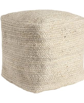 18" Jute Pouf Ottoman