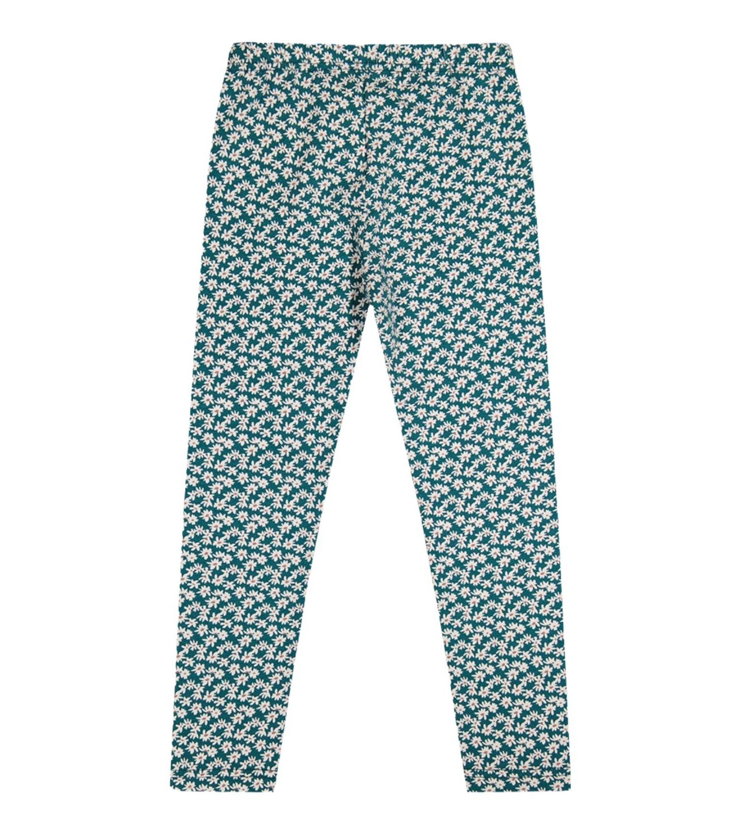 Little Girls (6-12) Cotton Leggings Daisy Print