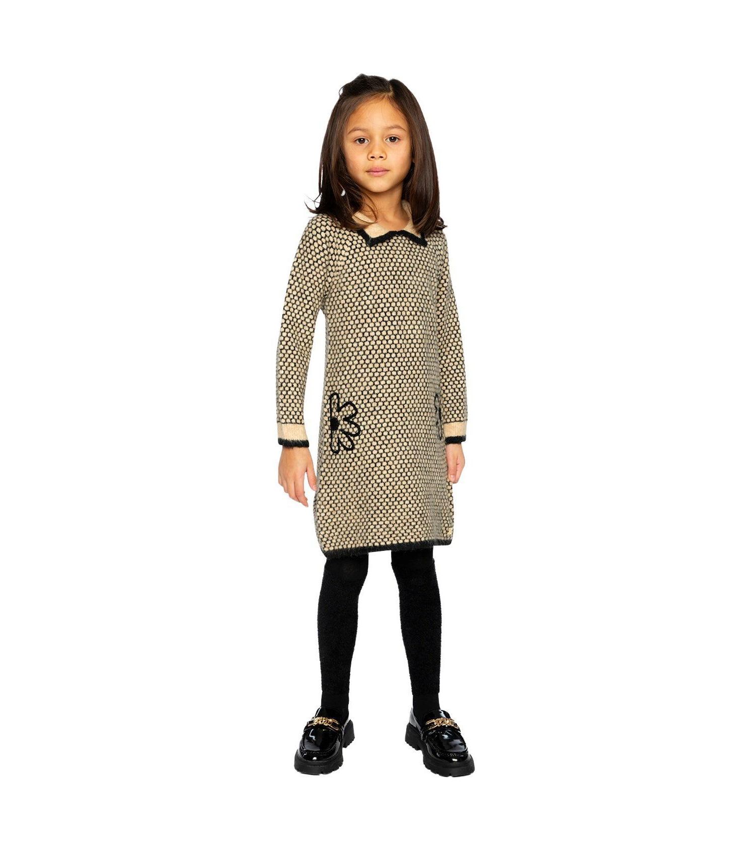 Little Girls 6-14 Knit Dress with Collar