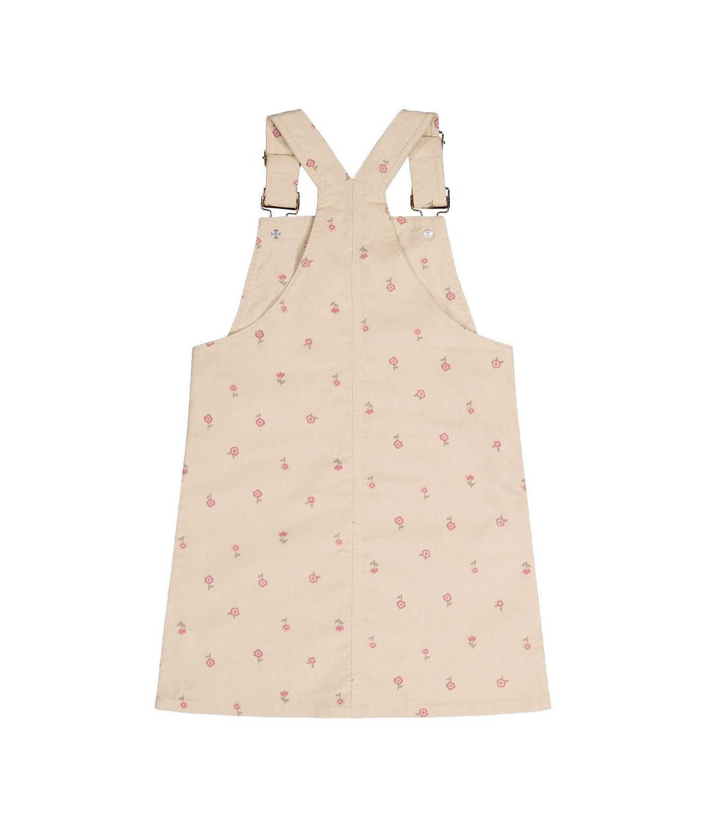 Платье Deux par Deux Corduroy Overall Dress для девочек, цвет: Бежевый с принтом — фото 5