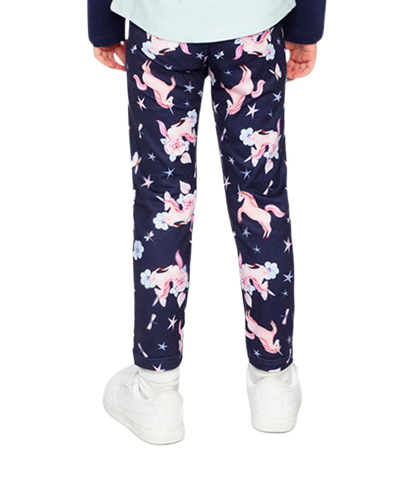 Леггинсы Deux par Deux Printed Leggings Unicorn Print для девочек, цвет: Фиолетовый — фото 4