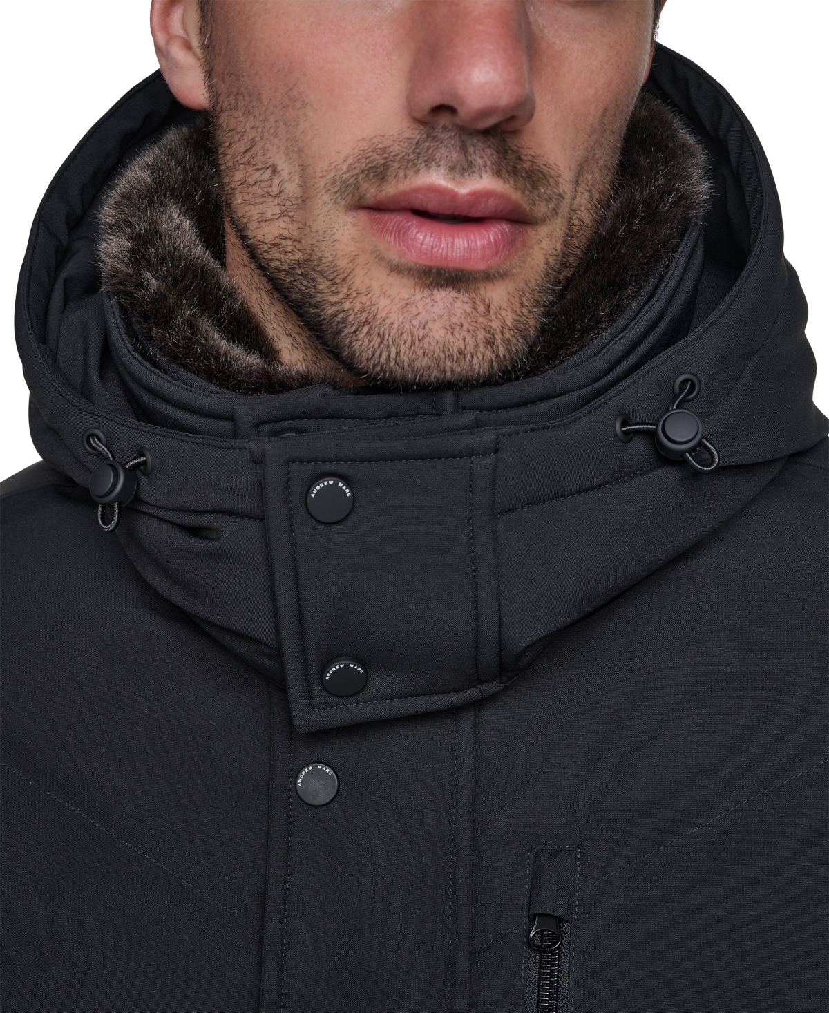 Marc New York Men's Hooded Bomber Jacket