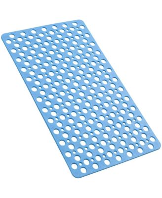 Bathroom Non Slip Shower Mat with Suction Cup and Drain Hole Bathtub Nonslip Mat, Super Soft PVC Bathroom Mat