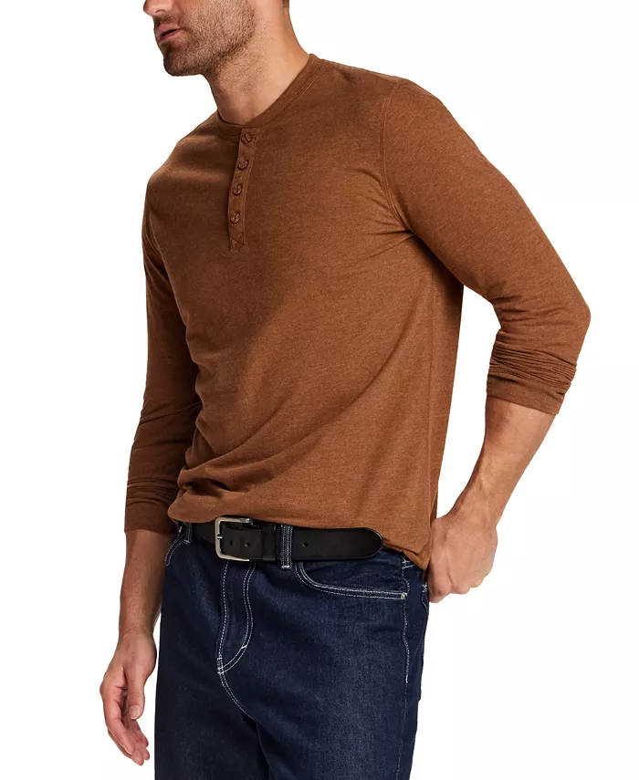 Men's Long-Sleeve Henley Shirt - thumbnail 2
