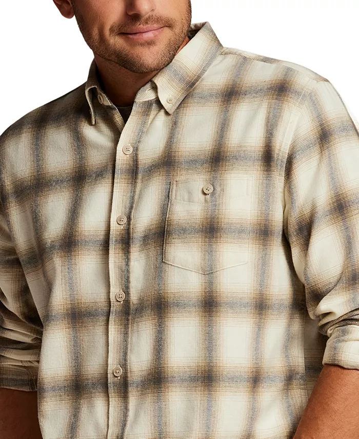 Men's Button-Front Flannel Shirt - thumbnail 4