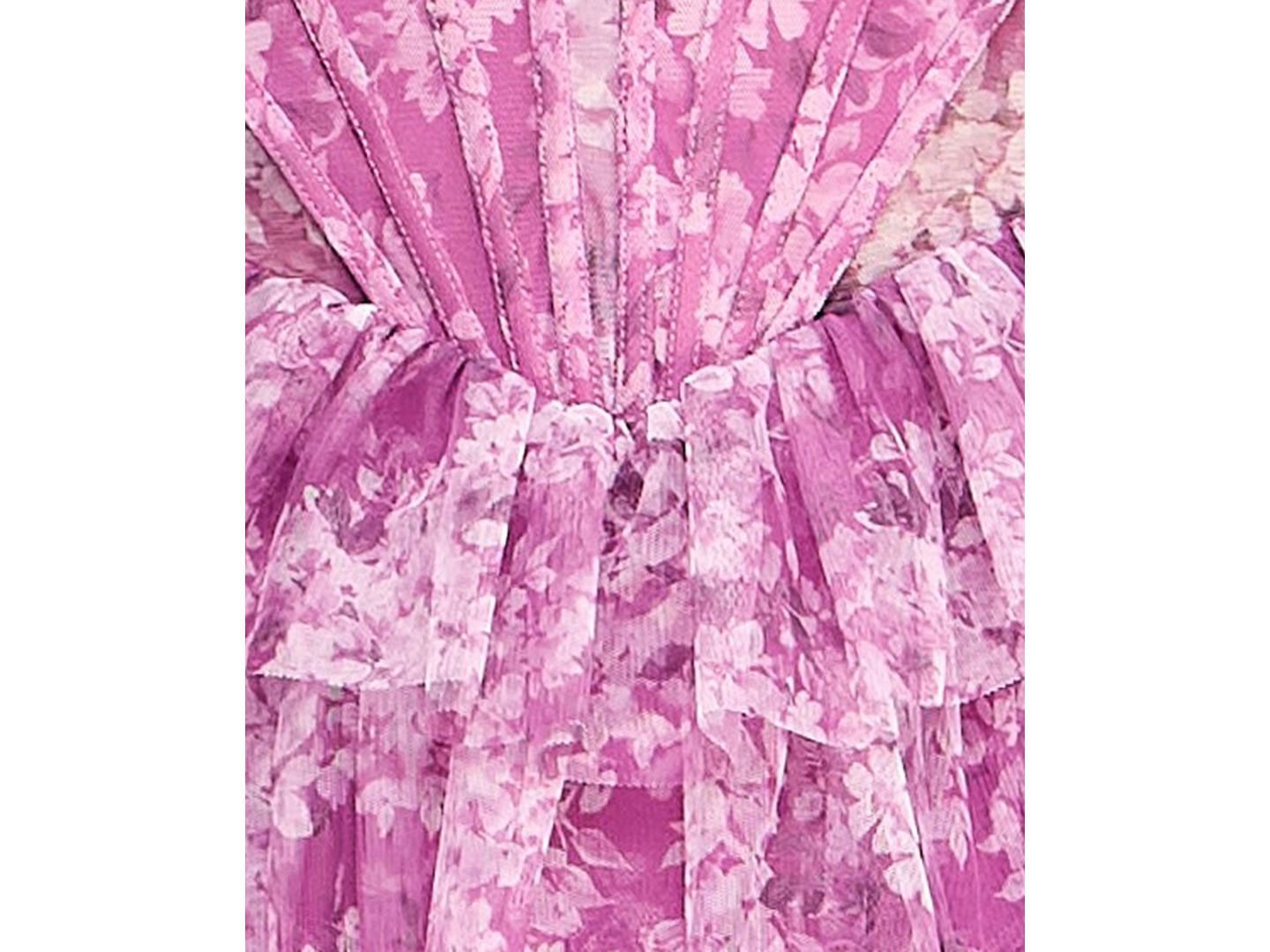 Женское платье Alex & Sophia Juniors' Tiered Floral-Print Corset-Bodice, цвет: Розовато-лиловый / Розовый — фото 5