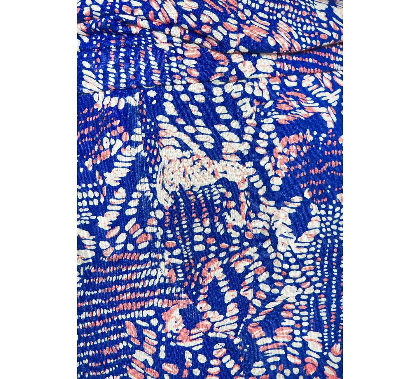 Женское платье LASCANA Viscose Printed Tank Racerback Scoop-Neck Short, цвет: Синий разноцветный — фото 6