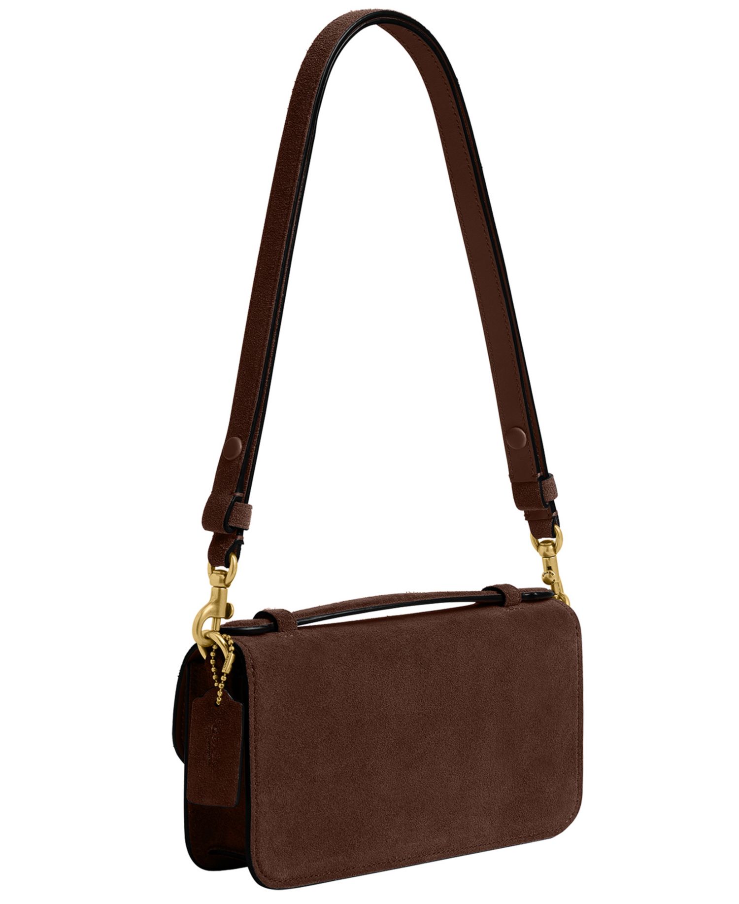 Elora Small Suede Top Handle Crossbody Bag