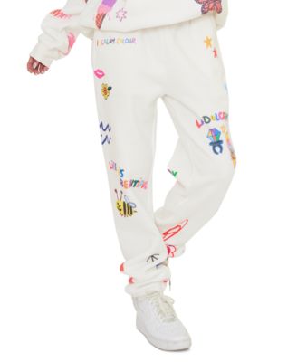 Juniors' Somebody Loves You Pull-On Jogger Pants