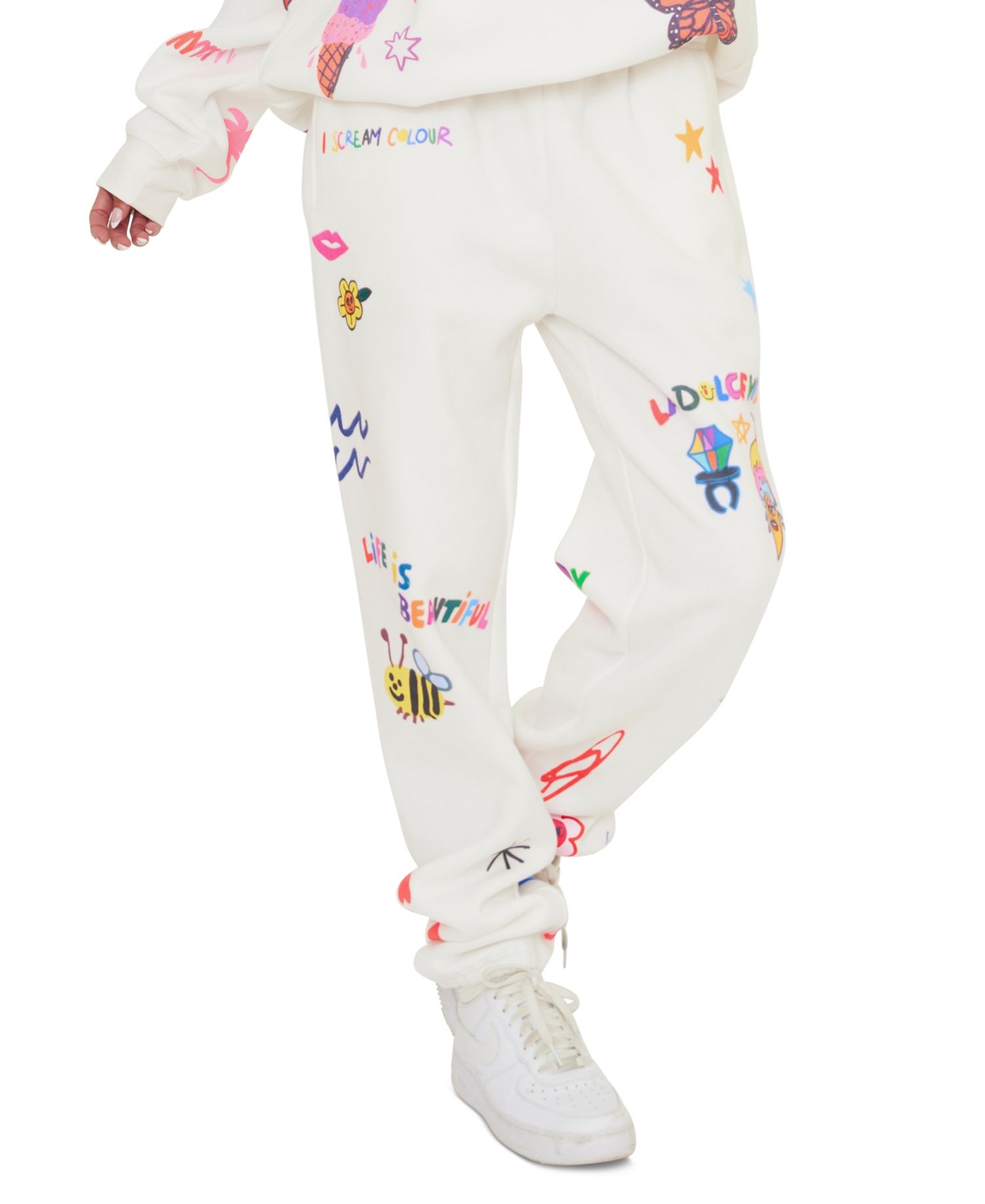Juniors' Somebody Loves You Pull-On Jogger Pants