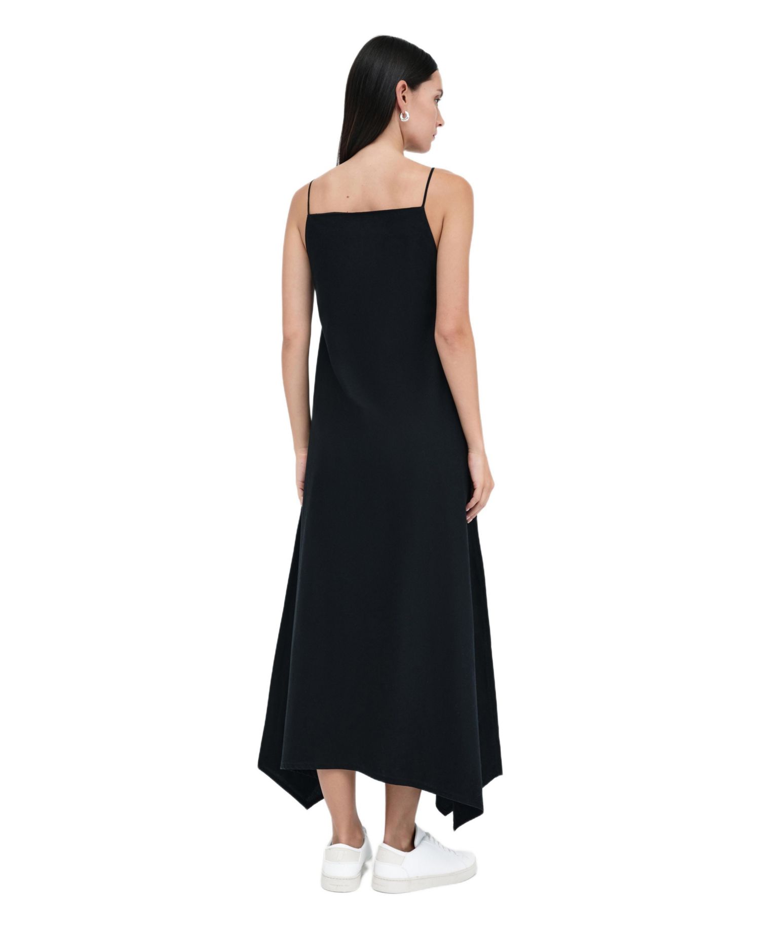 Women's Pelham Square-Neck Spaghetti-Strap Cotton A-Line Maxi Dress
