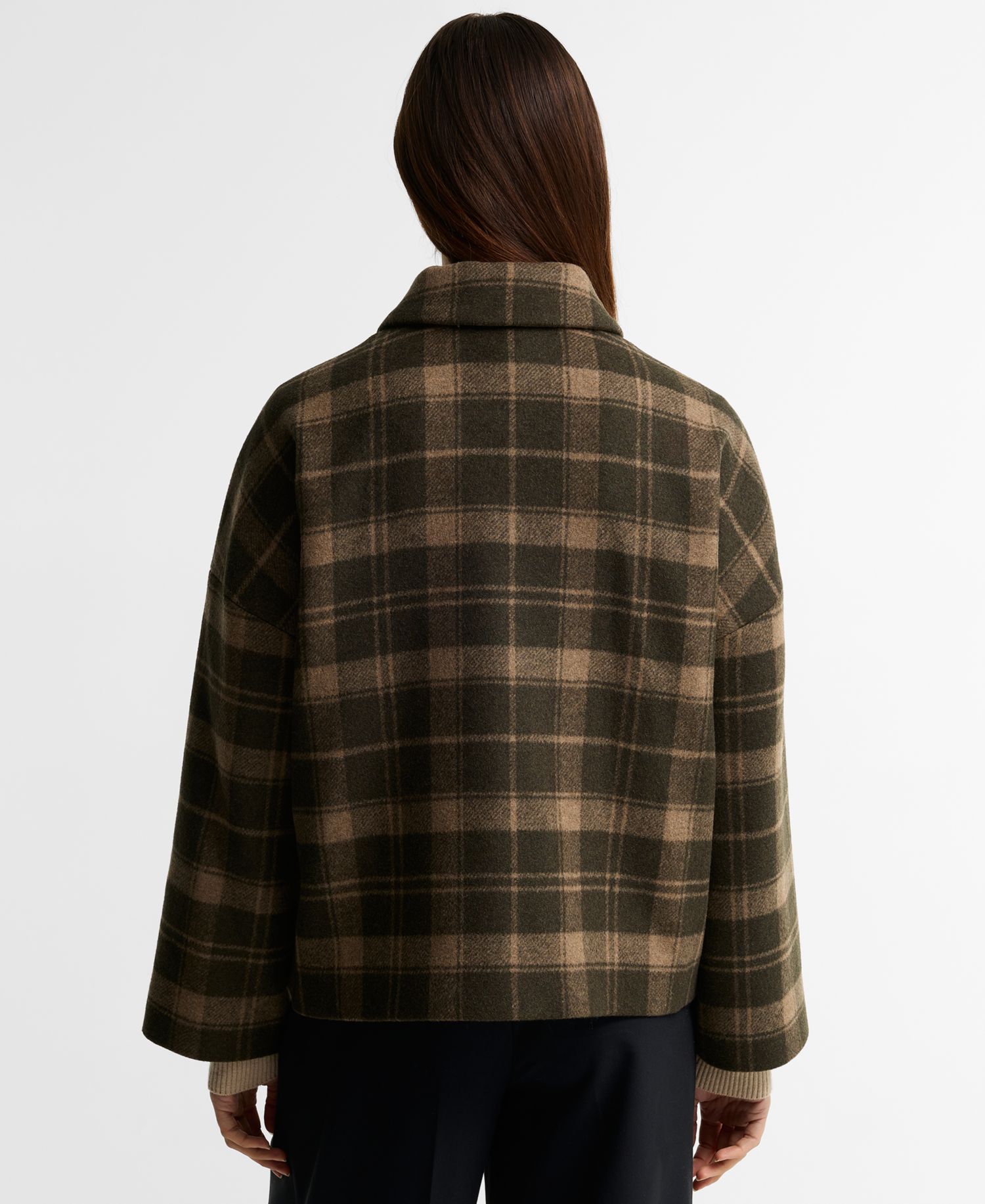 Women's Myla Check Wool-Blend Lined Coat