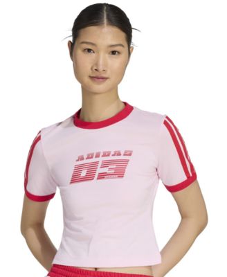 Women's Racing Retro Graphic Cotton T-Shirt