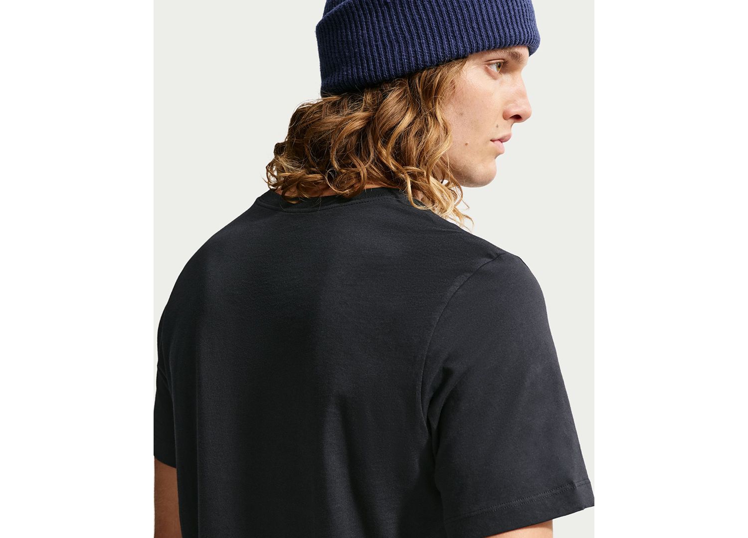 Men's Embroidered Swoosh Logo T-Shirt