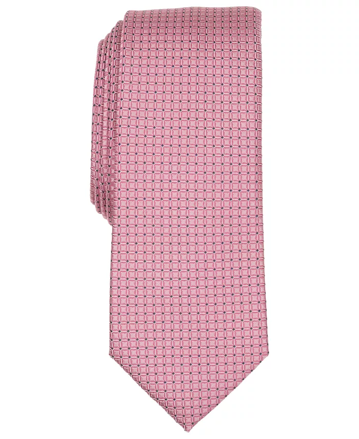 Men's Iseo Dot Pattern Slim Tie - thumbnail 4