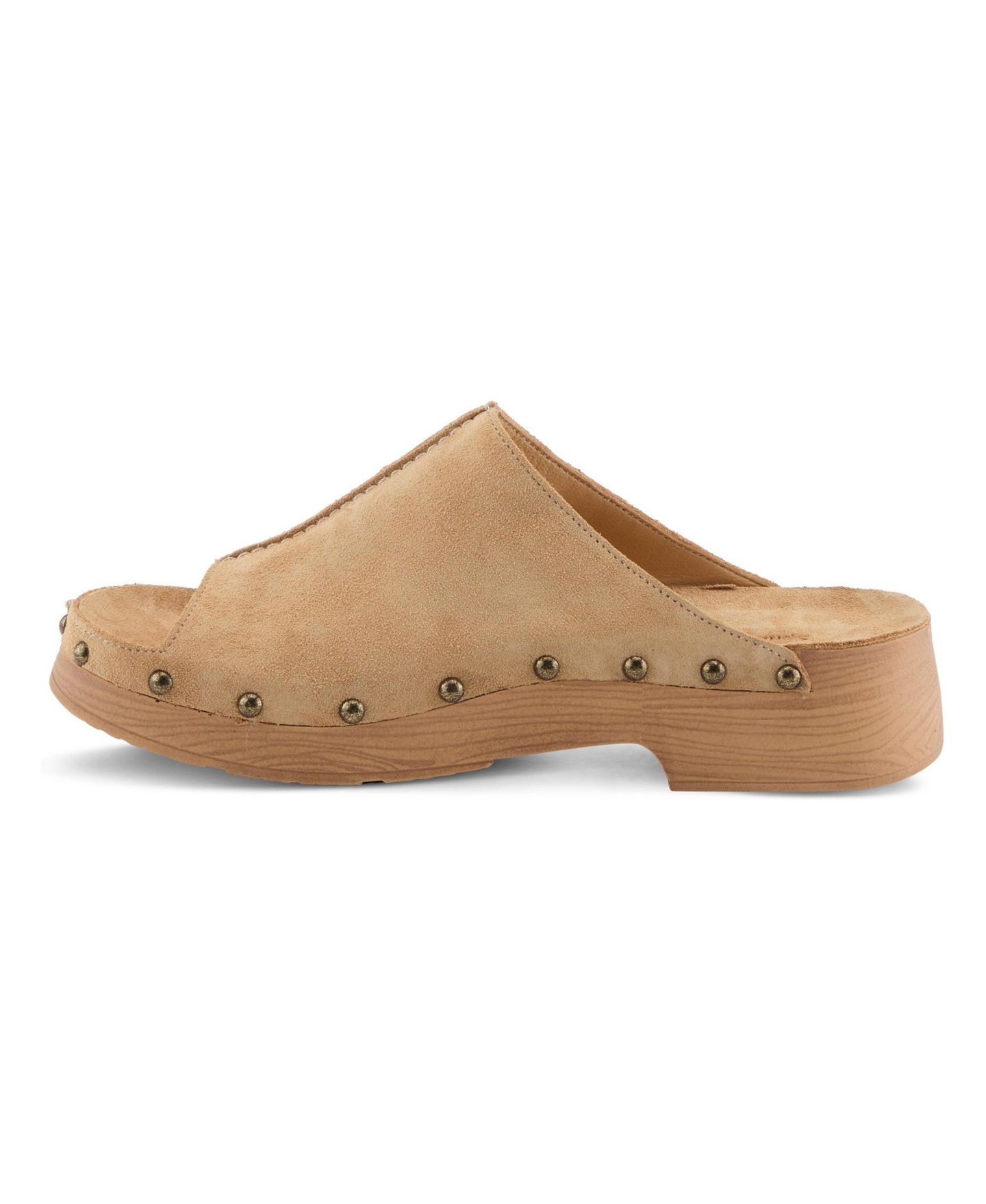 Женские сандалии Spring Step Emberlyn Wedge Soft Suede with Upper, цвет: Бежевый замшевый — фото 2