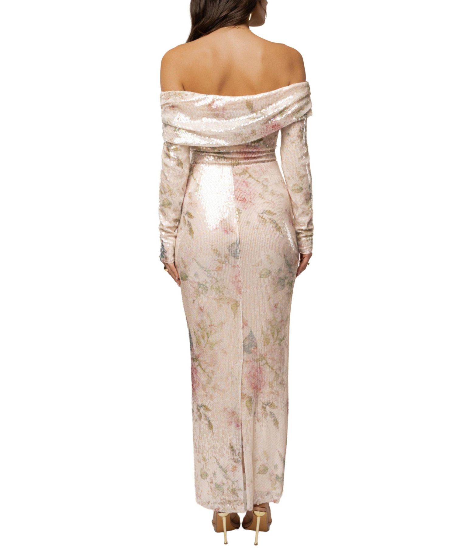 Women's Villa Nights Off-the-Shoulder Long-Sleeve Floral Bodysuit