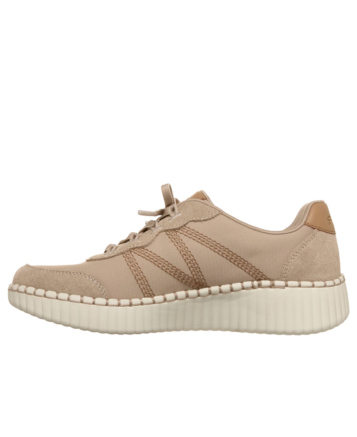 Женские кроссовки Skechers Wilshire Blvd - City Luxe, цвет: Тёмный натуральный — фото 3