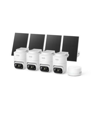 eufyCam C37 Outdoor Solar 360 PTZ AI-Tracking 4-Camera Kit Security Camera