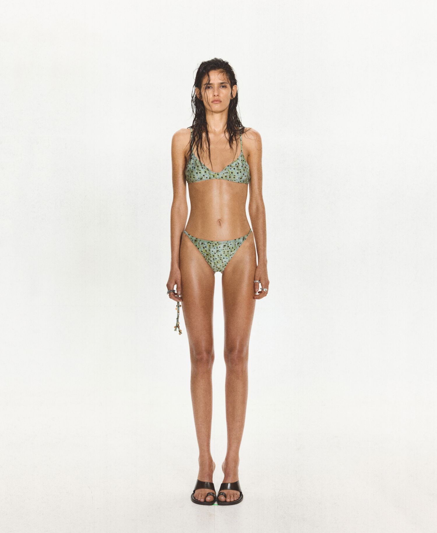 Women's Beaded Brazilian Side-Tie Bikini Briefs