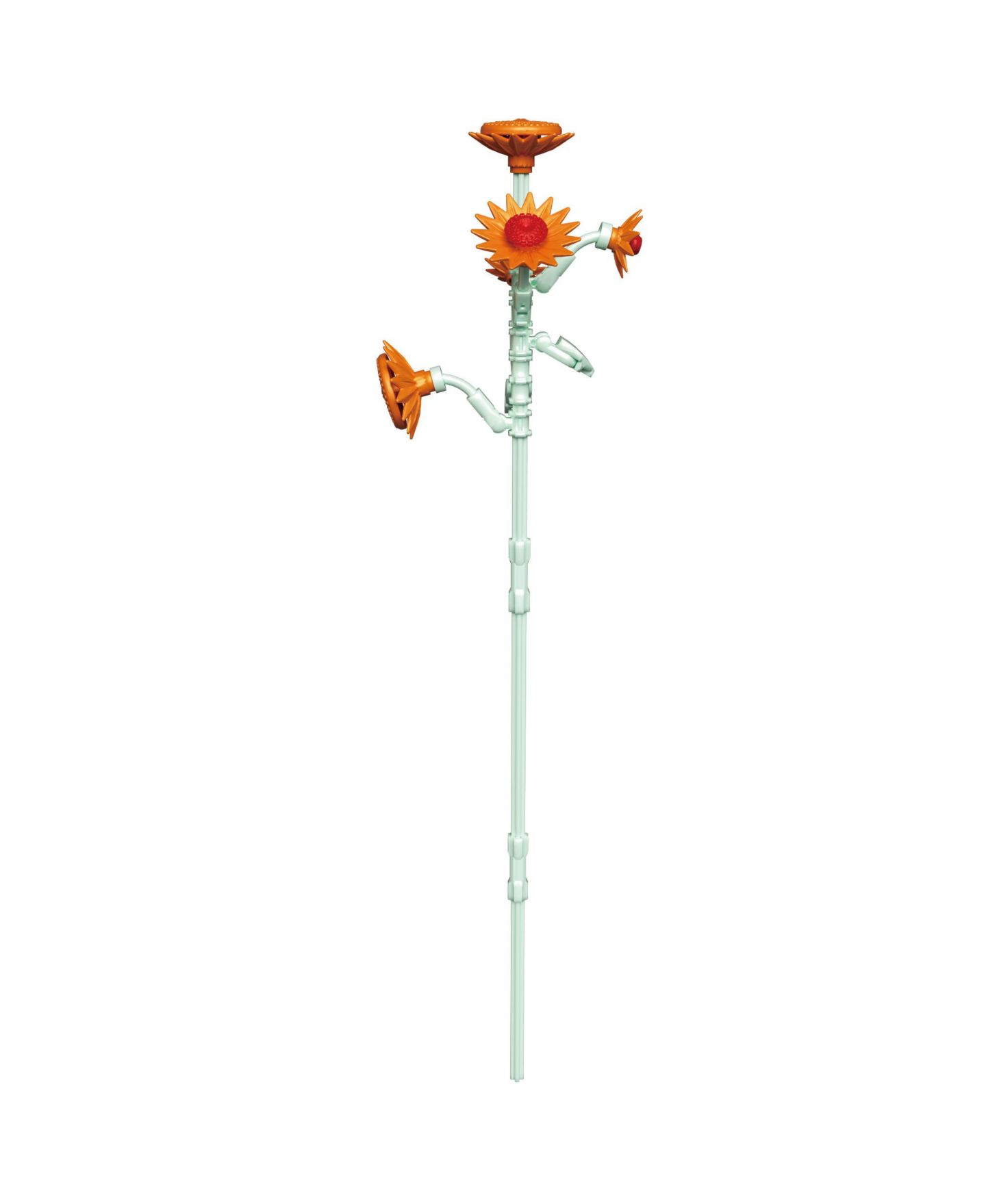 Детский конструктор Contixo BK10 Flower Bouquet Building Set, 360-Piece Orange Rose & Pink Lotus Floral Brick Kit with Adjustable Stems, Creative Home Décor Gift, Ages 8+, цвет: Розовый / Оранжевый — фото 11