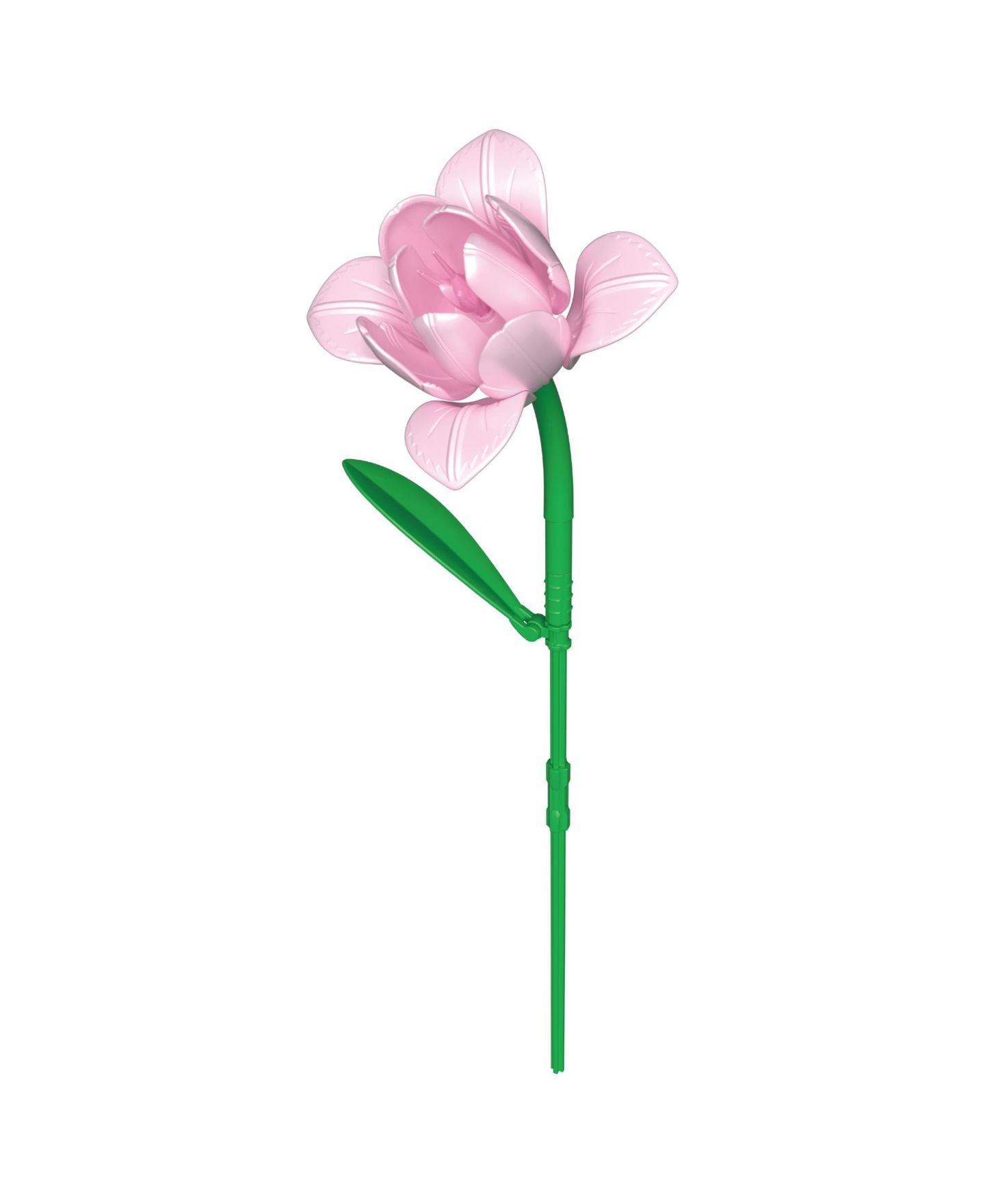 Детский конструктор Contixo BK08 Tulip & Iris Flower Bouquet Building Set, 428-Piece Pink & Blue Floral Brick Kit with Adjustable Stems, Creative Home Décor Gift, Ages 8+, цвет: Розовый / Синий — фото 4