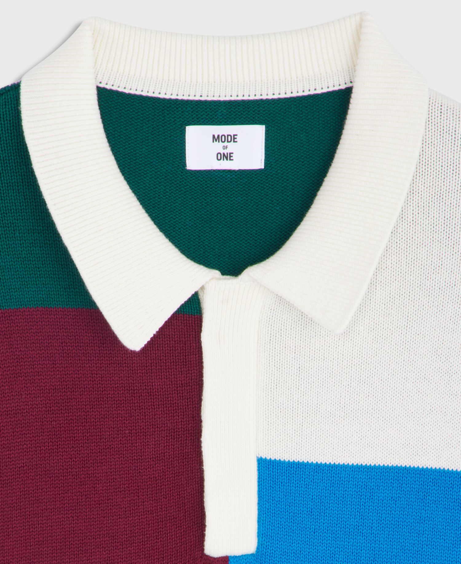 Men's Spliced Long-Sleeve Relaxed-Fit Polo Shirt