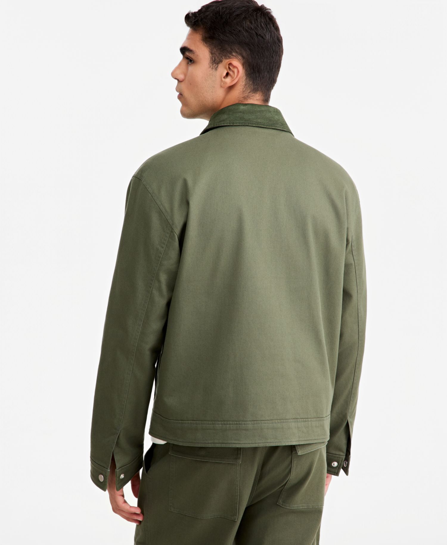Men's Relaxed-Fit Corduroy-Collar Shirt Jacket