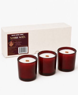 Noire Noel Candles, 3-Pack