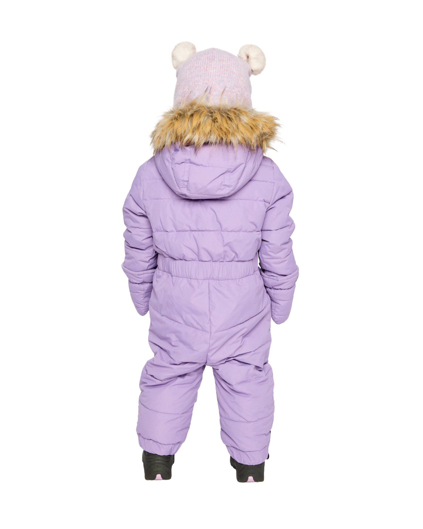 Комбинезон Deux par Deux 6M TO 24M Original One Piece Puffy Snowsuit with Removable Mittens and Boots для девочек-малышей, цвет: Фиолетовый — фото 7