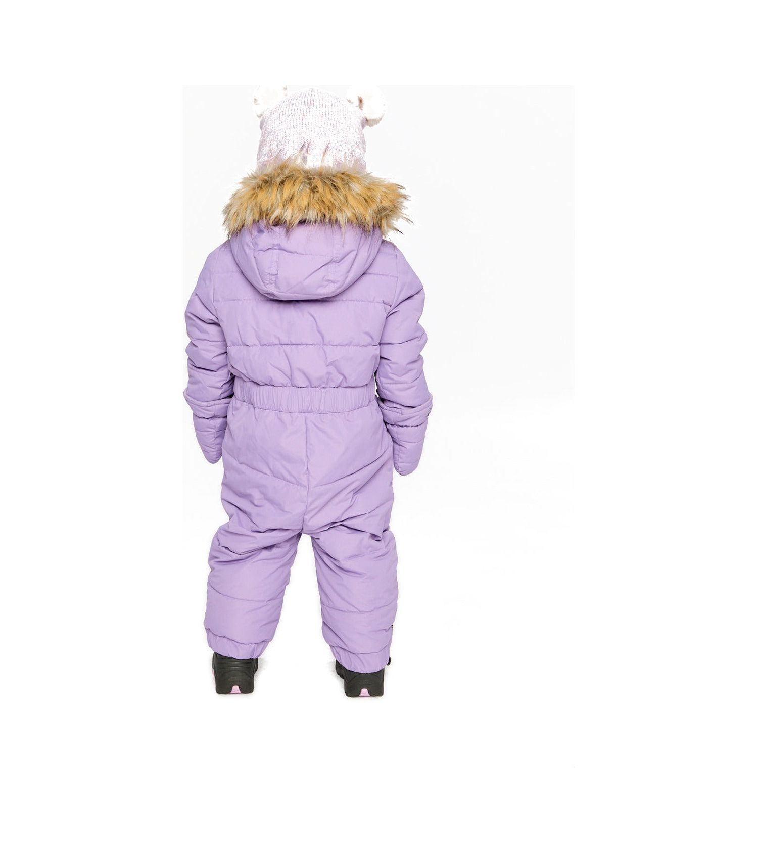 Baby Girls 6M TO 24M Original One Piece Puffy Snowsuit with Removable Mittens and Boots